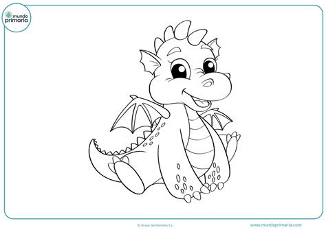 dibujo dragon colorear